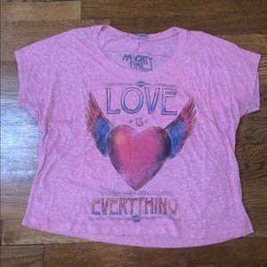 Love is Everything Pink Graphic T-Shirt